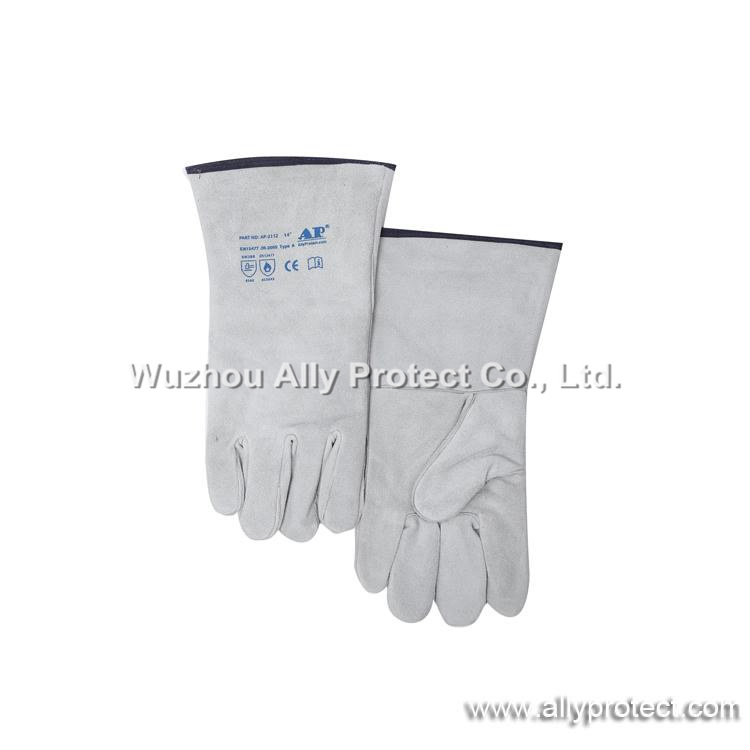 AP-2112 Gray Leather Welding Gloves
